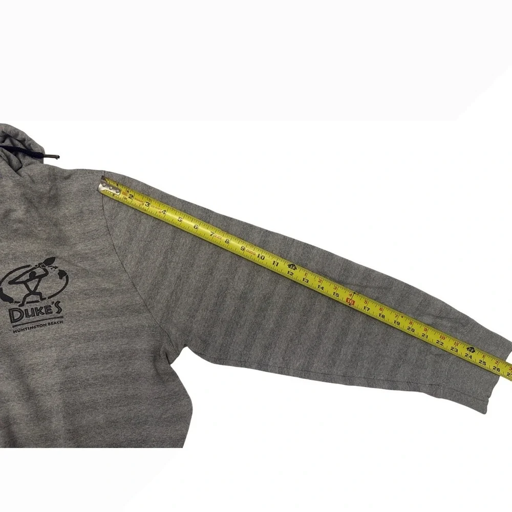 Bluebin Duke's Huntington Beach Hoodie Mens 2XL Gray Striped Full Zip Sweatshirt
